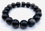 12mm Obsidian, Smoky Bracelet