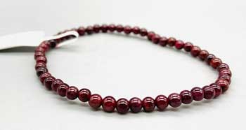 4mm Garnet Bracelet