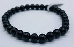 6mm Tourmaline, Black Bracelet