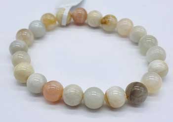 8mm Moonstone, Multi Bracelet