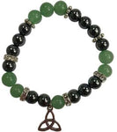 8mm Green Aventurine- Hematite With Triquetra