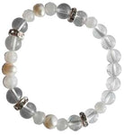 8mm Quartz- Rainbow Moonstone Pearl