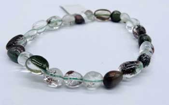 Quartz, Phantom Gemstone Bracelet