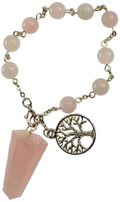 Rose Quartz Pendulum Bracelet