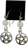 Opalite Pentagram Earrings