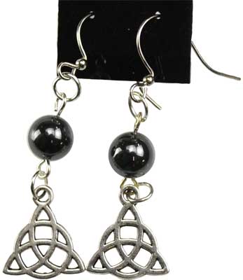 Hematite Triquetra Earrings