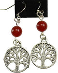 Carnelian Tree Of Life Earrings