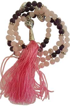 Rudraksha & Quartz Japmala