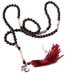 Garnet & Rultilated Quartz Mala