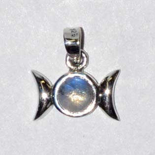 9-16" Triple Goddess Moonstone Sterling