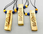 (set Of 3) Pentagram Palo Santo W Lapis