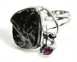 Size 6 Ruby Shungite Ring