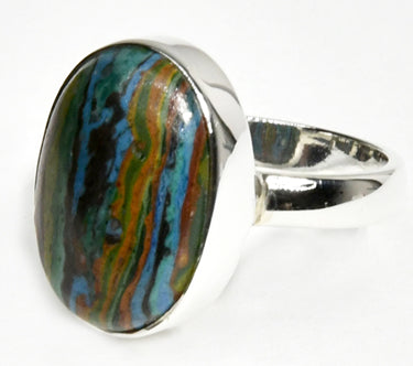 Size 8 Rainbow Calsilca Ring