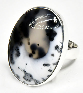 Size 8 Dendritic Opal Ring