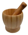 4" Wooden Mortar And Pestle Set