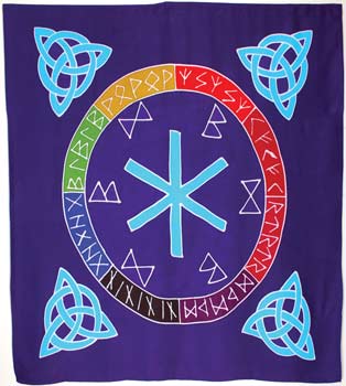 Rune Mother Altar Cloth Or Scarve 36" X 36"