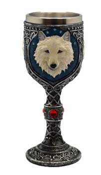 7 1-2" White Wolf Chalice