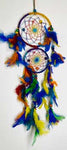 8" Rainbow 2 Circles Dreamcatcher