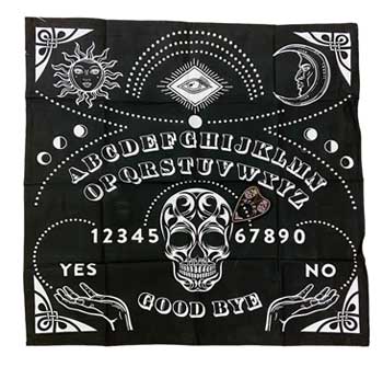 24"x24" Ouija, Black Mat