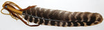 Leather Wrapped Smudging Feather 12"