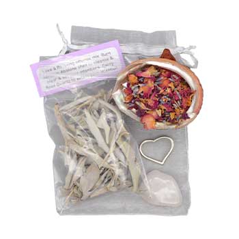 Love & Relax Smudge Kit With Shell