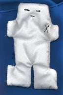 White Voodoo Doll  5"