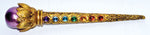 8 1-2" Ball & Chakra Stones Wand