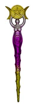 9" Goddess Magic Wand