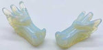 (set Of 2) 1 3-4" Dragon's Head Opalite