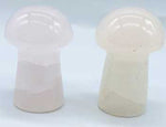 (set Of 2) 1 3-4" Mushroom Calcite, Pink