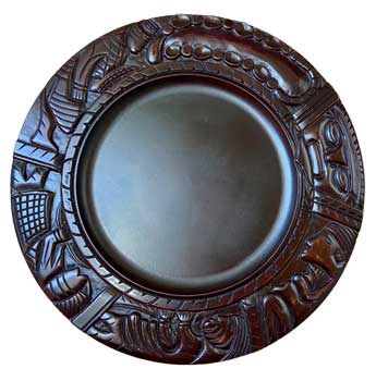 18" Babalawo Divination Wooden Plate