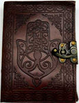 5" x 7" Hamsa Hand leather w/ latch