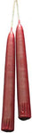 7" Dark Red taper pair