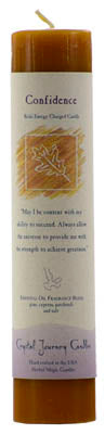 Confidence Reiki Charged pillar candle