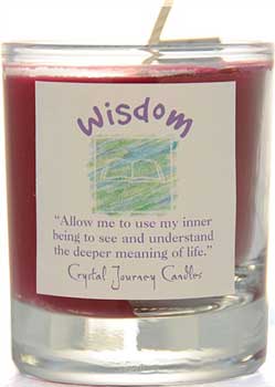 Wisdom soy votive candle