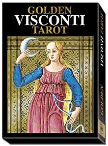 Golden Visconti tarot deck