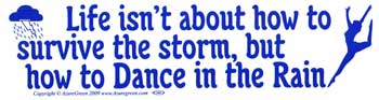 Life Isn't About How to Survive the Storm, but how to Dance