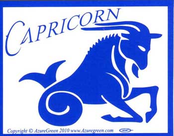 Capricorn bumper sticker