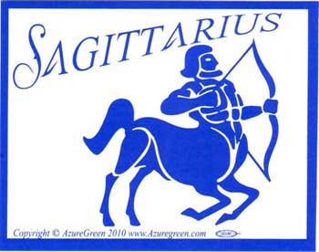 Sagittarius bumper sticker