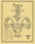 Aries zodiac poster