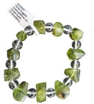 Peridot Faceted with assorted gemstone bracelet