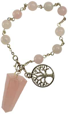 Rose Quartz pendulum bracelet