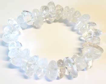 Quartz gemstone bracelet stretch