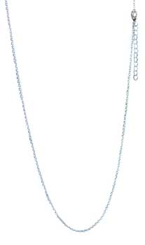 24" Silver Plated Brass Chain (12/pk)