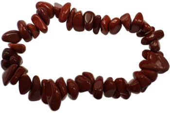 Jasper, Red chip bracelet