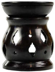 3 1/2" Black Soapstone oil diffuser