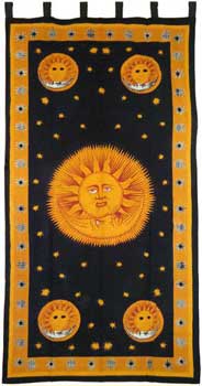 Sun God curtain 44" x 88"