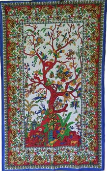 54" x 86" Tree of Life tapestry